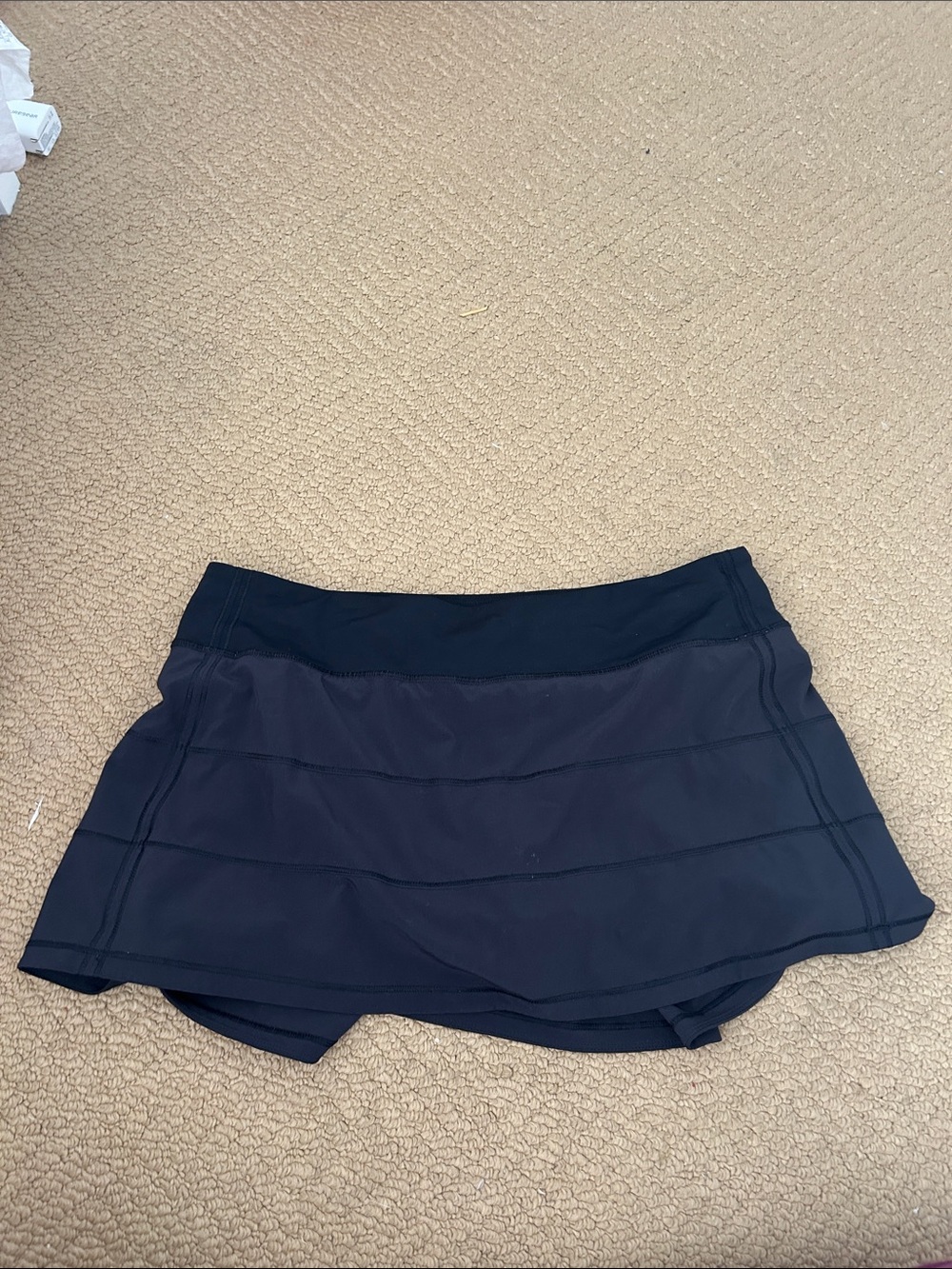 Womens lululemon Black Athletic Skirt
